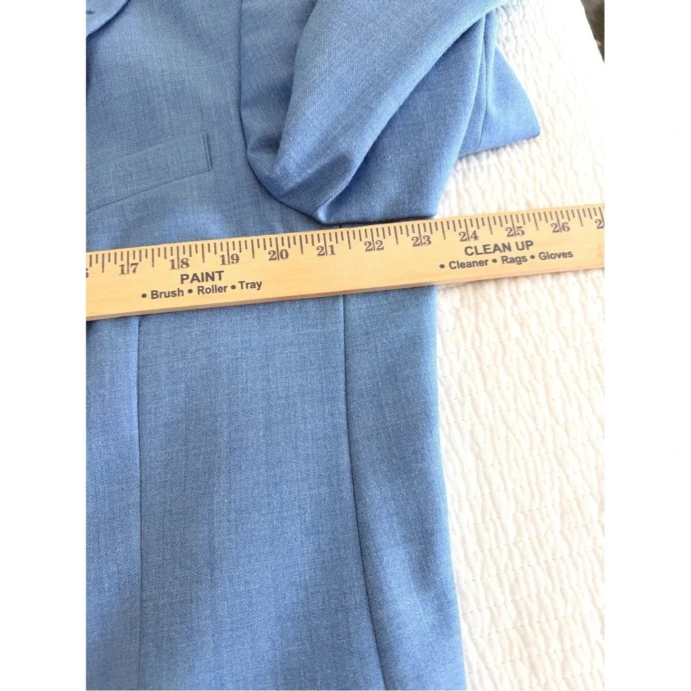 Meeting Street Mens Light Blue Two Button Blazer Sport Coat Jacket 44 Long‎